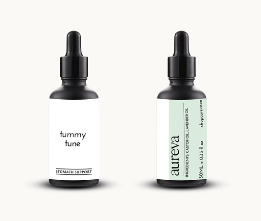 Aureva Tummy Tune PMS and bloating relief essential oil roll-on 10ml with castor and lavender