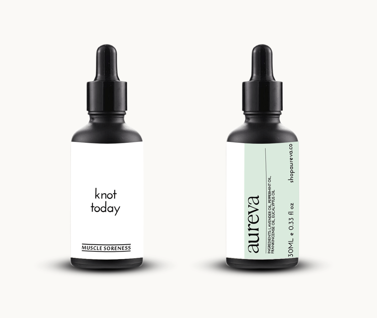 Aureva Knot Today muscle relaxant essential oil roll-on 10ml with peppermint and lavender